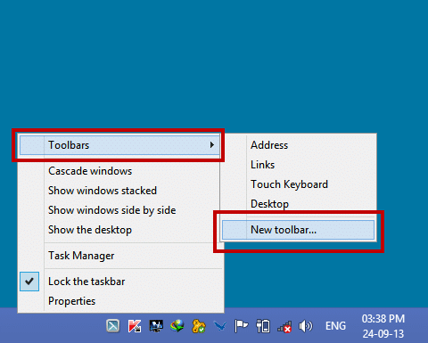 Ease Your Computer Operation : Use Task-bar New-Toolbar 39 Ease your computer operation 4