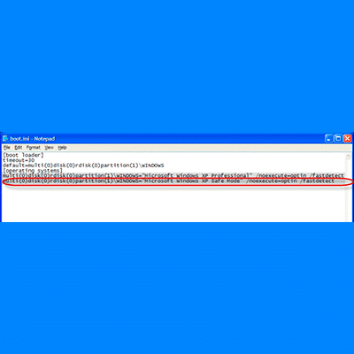 Remove Boot Selection Page From XP 8