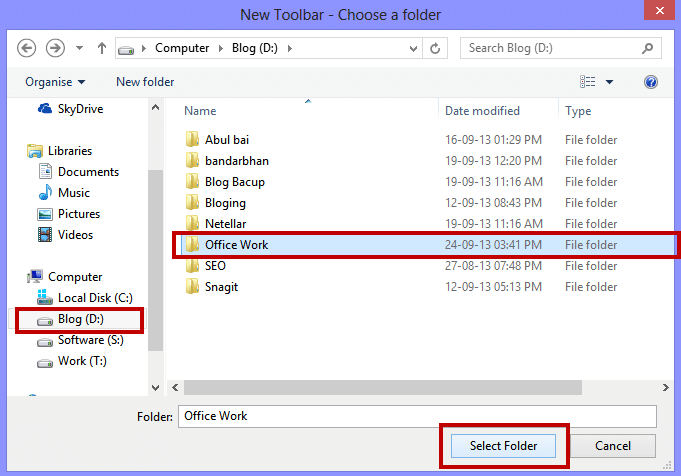 Use Taskbar New Toolbar