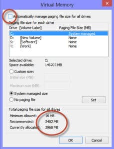 Use your hard drive as ram 8
