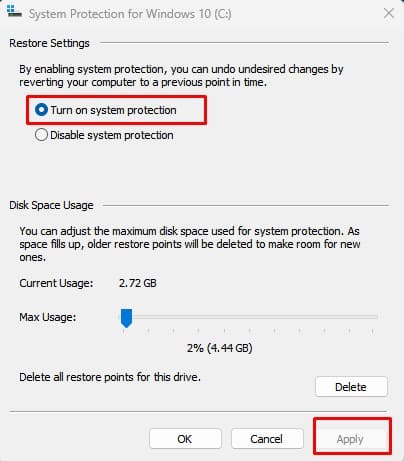 Windows 8 System Restore Turning On