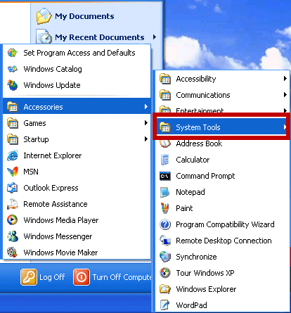 Windows XP System Restore 3