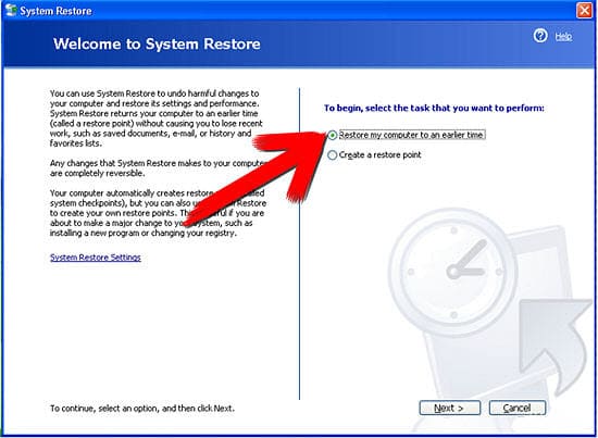 Windows XP System Restore 5
