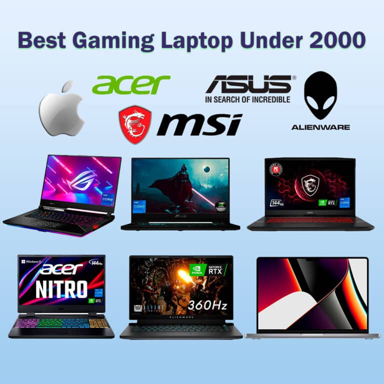 6 Best Gaming Laptop Under 2000 For Pro Gamers