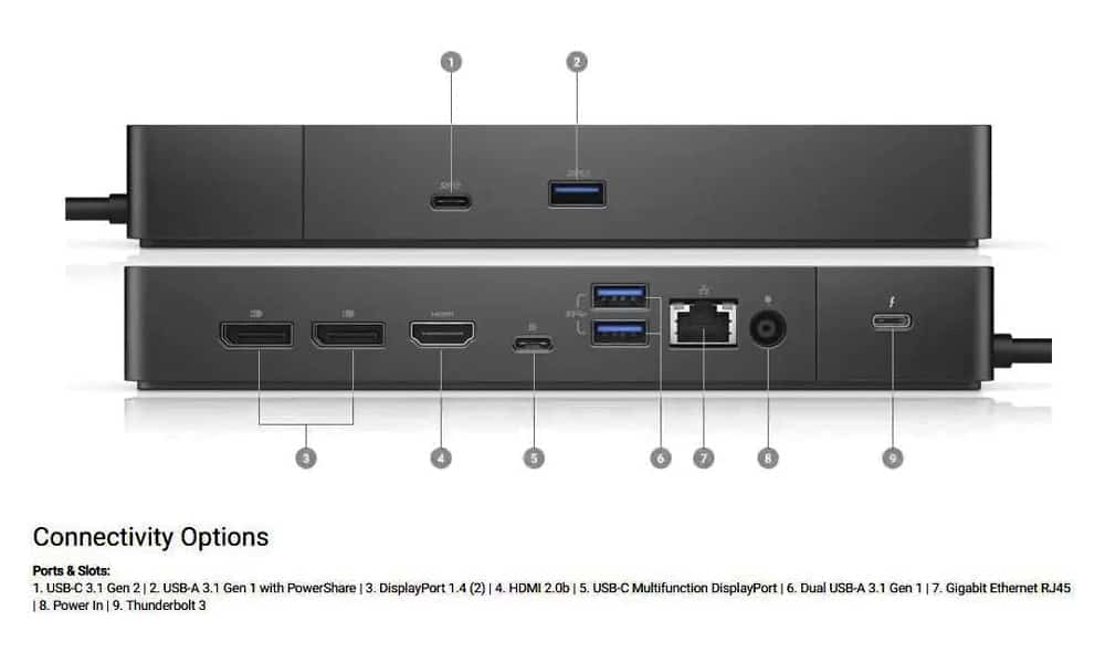 Dell-Displayport-Docking-Station-WD19TBs-Thunderbolt